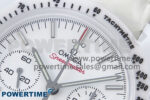 Speedmaster White Side Of The Moon N1F 1:1 Best Edition White Dial White Ceramic on White Leather Strap A9300 - Image 4