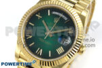 Day Date 40 YG 228238 KF 1:1 Best Edition Green Ombre Dial on President Bracelet VR3255 (Gain Weight) - Image 3