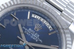 Day Date 40 SS 228239 Noob 1:1 Best Edition Blue Roman Dial on President Bracelet A2836 (Gain Weight) - Image 4