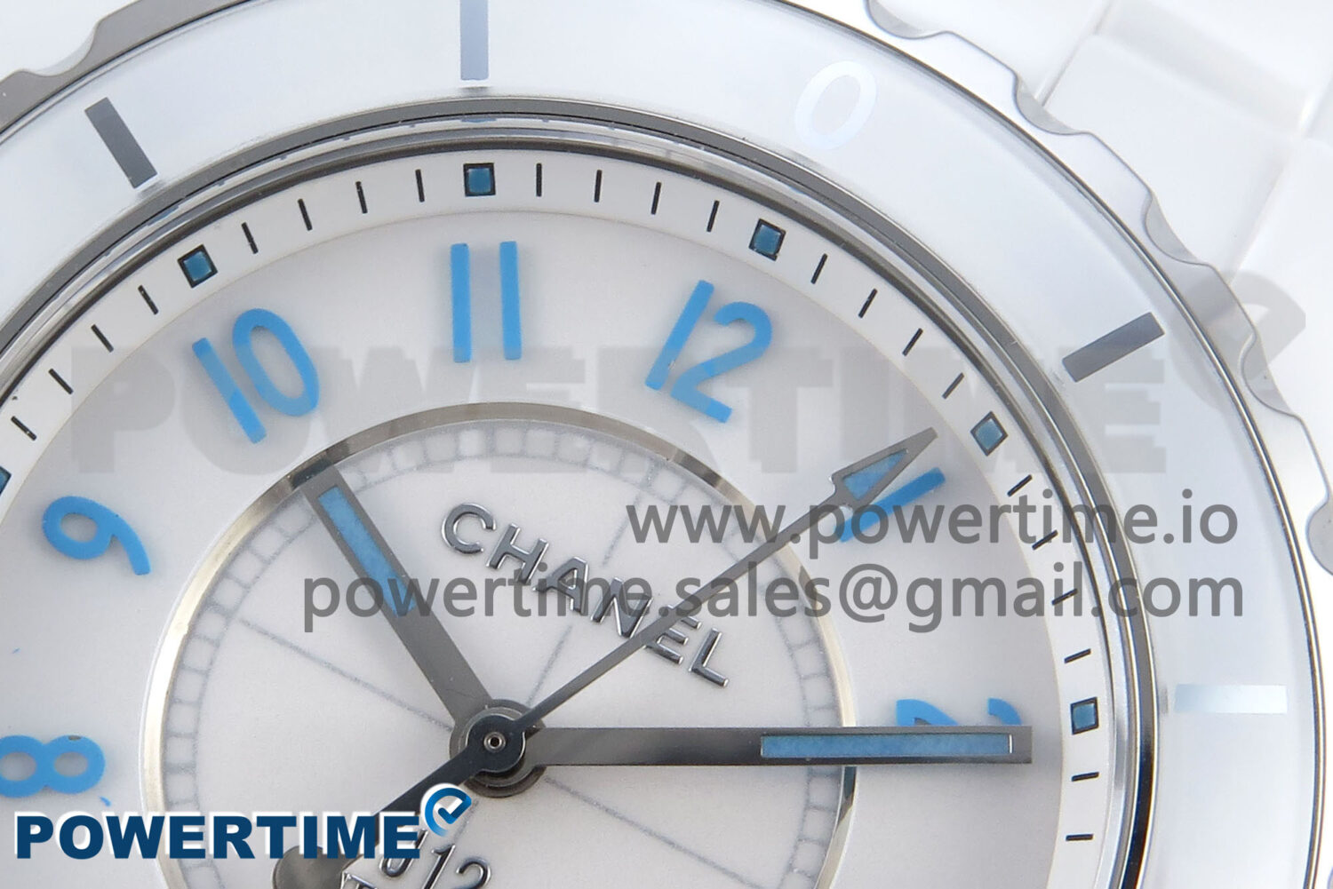 J13 38mm White Ceramic HTF 1:1 Best Edition White/Blue Dial on Bracelet A2892 - Image 4