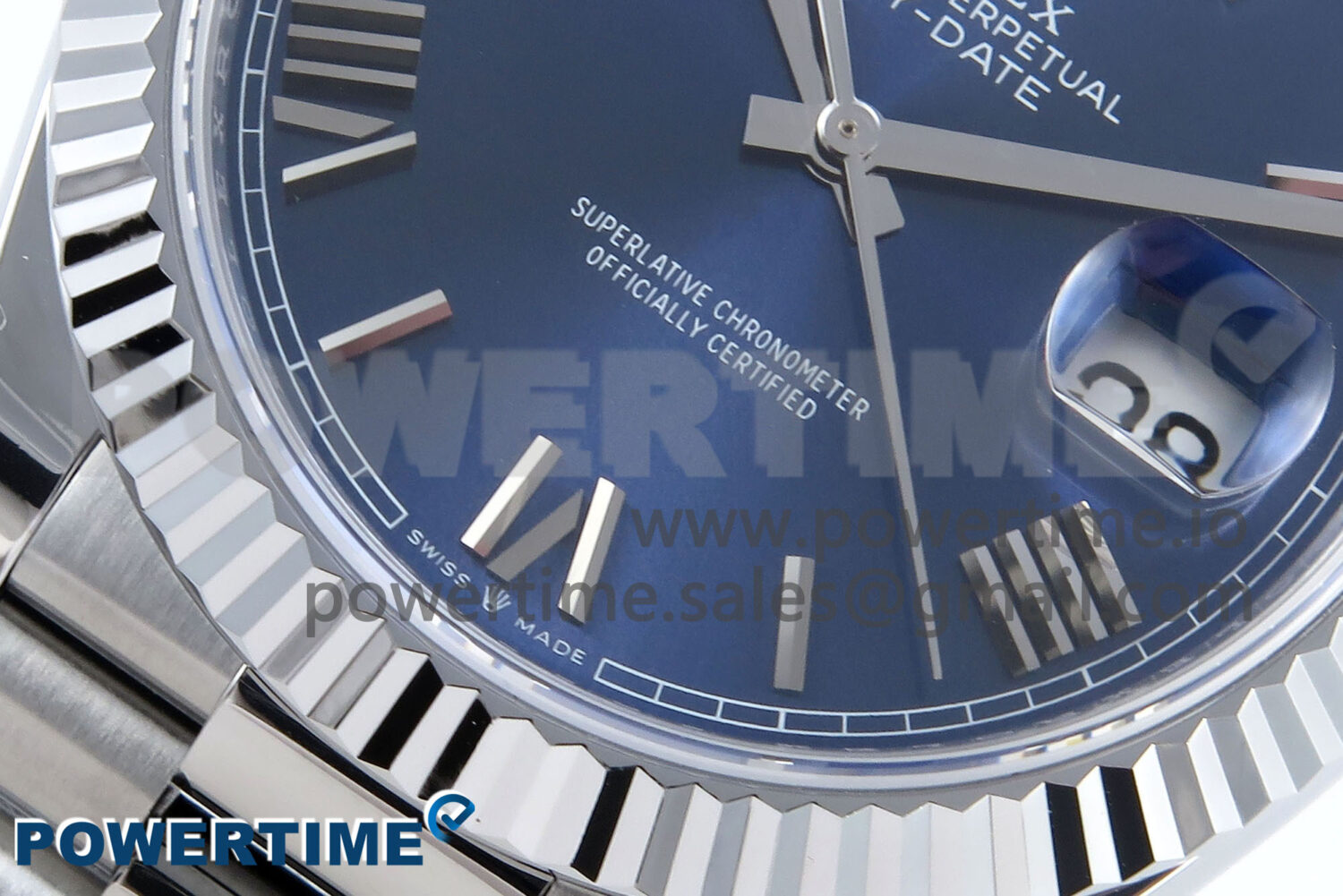 Day Date 40 SS 228239 Noob 1:1 Best Edition Blue Roman Dial on President Bracelet A2836 (Gain Weight) - Image 5