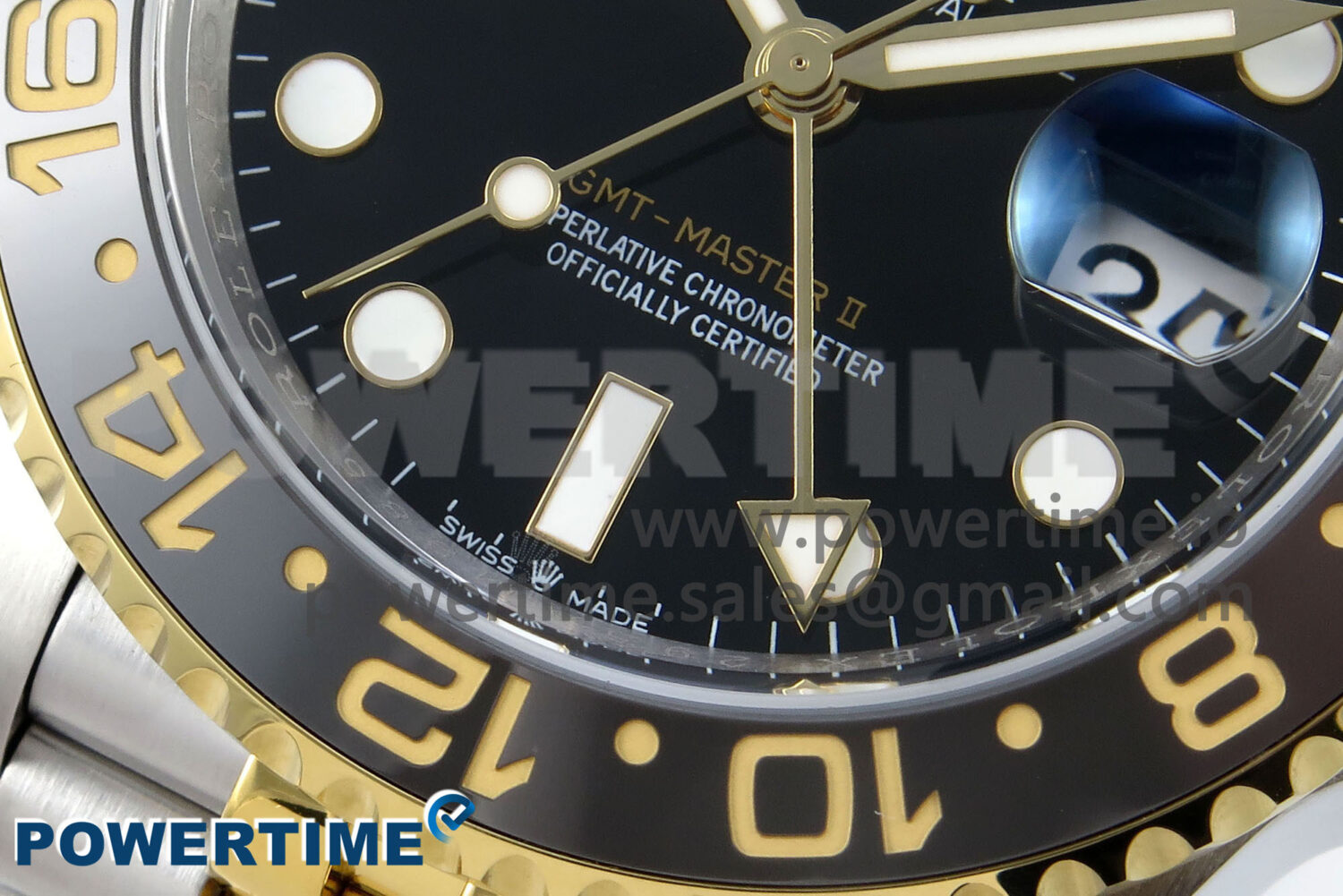 GMT-Master II 126713 GRNR Black/Gray Ceramic 904L Steel EWE 1:1 Best Edition on Jubilee Strap EWE3285 V5 - Image 5