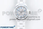 J13 38mm White Ceramic HTF 1:1 Best Edition White/Blue Dial on Bracelet A2892