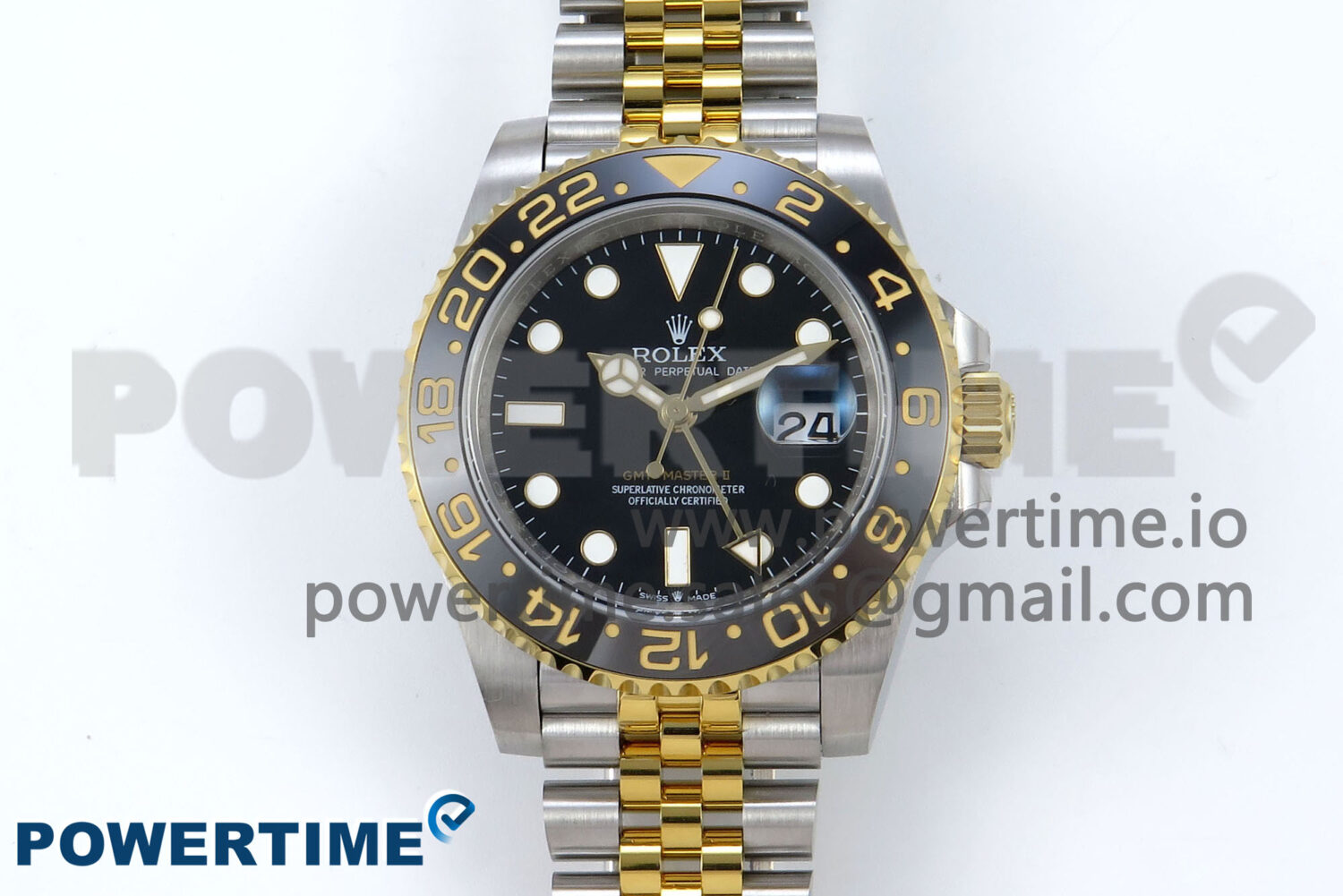 GMT-Master II 126713 GRNR Black/Gray Ceramic 904L Steel EWE 1:1 Best Edition on Jubilee Strap EWE3285 V5 - Image 1