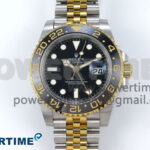 GMT-Master II 126713 GRNR Black/Gray Ceramic 904L Steel EWE 1:1 Best Edition on Jubilee Strap EWE3285 V5