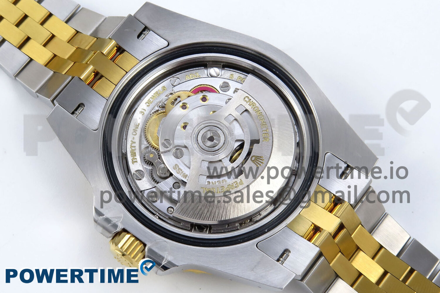 GMT-Master II 126713 GRNR Black/Gray Ceramic 904L Steel EWE 1:1 Best Edition on Jubilee Strap EWE3285 V5 - Image 9