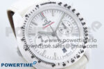 Speedmaster White Side Of The Moon N1F 1:1 Best Edition White Dial White Ceramic on White Leather Strap A9300 - Image 2