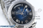 Day Date 40 SS 228239 Noob 1:1 Best Edition Blue Ombre Roman Dial on President Bracelet A2836 (Gain Weight) - Image 2