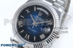 Day Date 40 SS 228239 Noob 1:1 Best Edition Blue Ombre Roman Dial on President Bracelet A2836 (Gain Weight) - Image 3