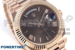 Day Date 40 RG 228235 KF 1:1 Best Edition Brown Roman Dial on President Bracelet VR3255 (Gain Weight) - Image 2