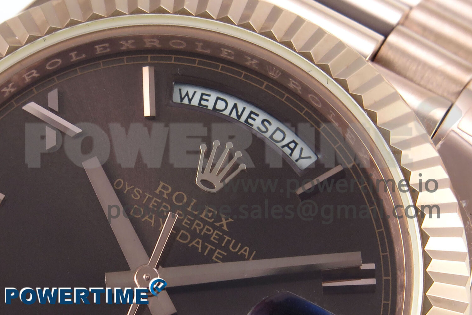 Day Date 40 RG 228235 KF 1:1 Best Edition Brown Roman Dial on President Bracelet VR3255 (Gain Weight) - Image 4