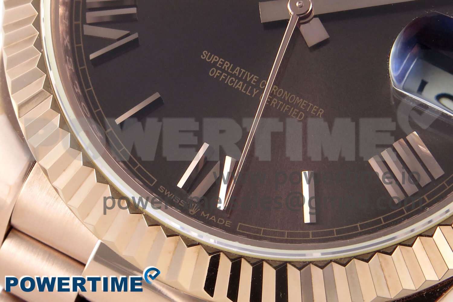 Day Date 40 RG 228235 KF 1:1 Best Edition Brown Roman Dial on President Bracelet VR3255 (Gain Weight) - Image 5