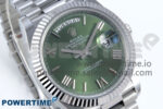 Day Date 40 SS 228239 Noob 1:1 Best Edition Green Roman Dial on President Bracelet A2836 (Gain Weight) - Image 2