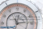 J13 38mm White Ceramic HTF 1:1 Best Edition Pink MOP Dial Diamonds Markers on Bracelet A2892 - Image 4