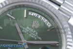 Day Date 40 SS 228239 Noob 1:1 Best Edition Green Roman Dial on President Bracelet A2836 (Gain Weight) - Image 4