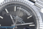Day Date 40 SS 228239 Noob 1:1 Best Edition Gray Stick Dial on President Bracelet A2836 (Gain Weight) - Image 4