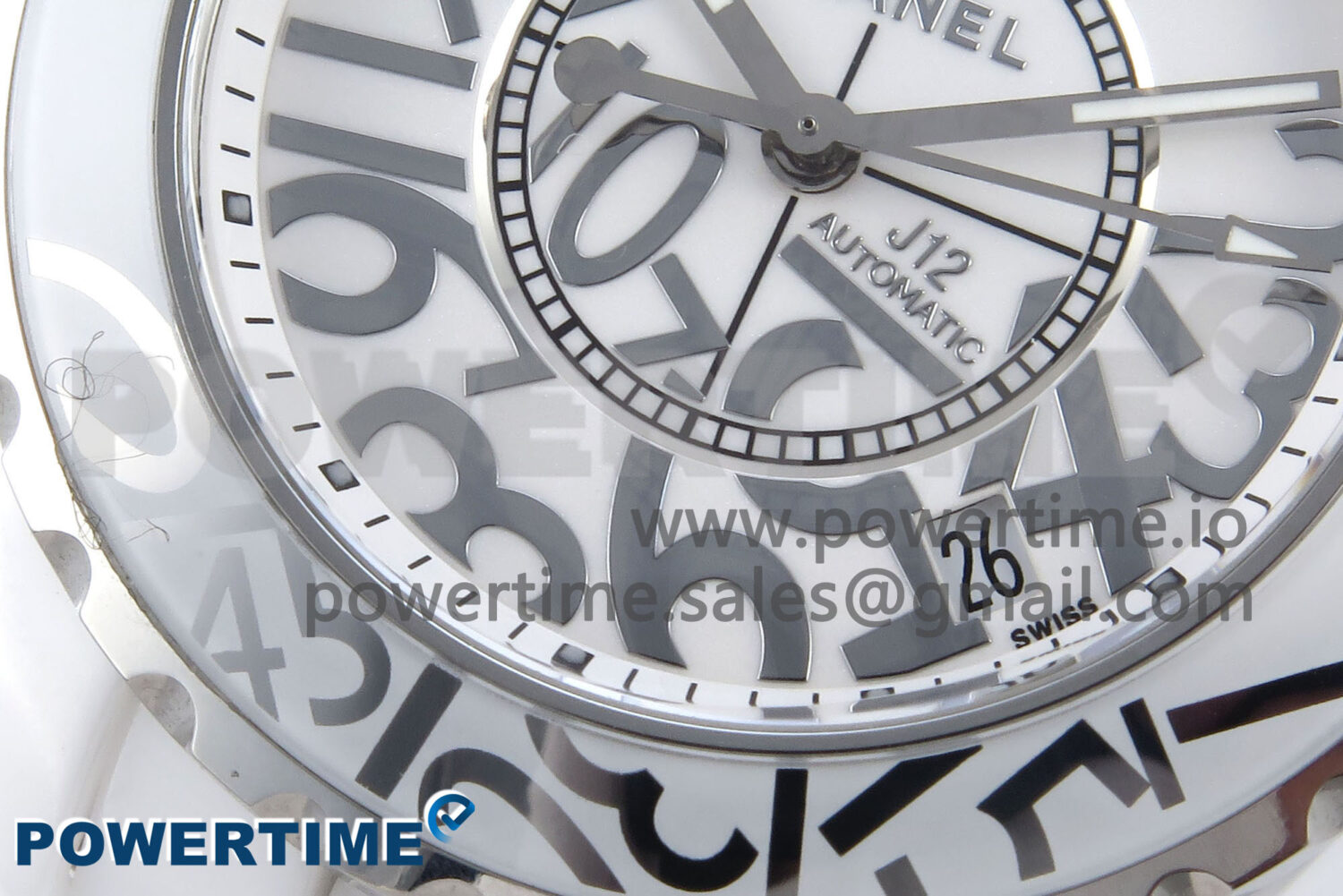 J13 38mm White Ceramic HTF 1:1 Best Edition Numbers Dial on Bracelet A2892 - Image 5