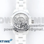J13 38mm White Ceramic HTF 1:1 Best Edition Numbers Dial on Bracelet A2892