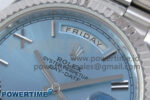 Day Date 40 SS 228236 KF 1:1 Best Edition Ice Blue Roman Dial on President Bracelet VR3255 (Gain Weight) - Image 4
