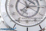 J13 38mm White Ceramic HTF 1:1 Best Edition White Dial Diamonds/Numbers Makers on Bracelet A2892 - Image 5