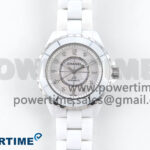 J13 38mm White Ceramic HTF 1:1 Best Edition White Dial Diamonds/Numbers Makers on Bracelet A2892