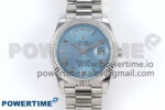 Day Date 40 SS 228236 KF 1:1 Best Edition Ice Blue Roman Dial on President Bracelet VR3255 (Gain Weight)