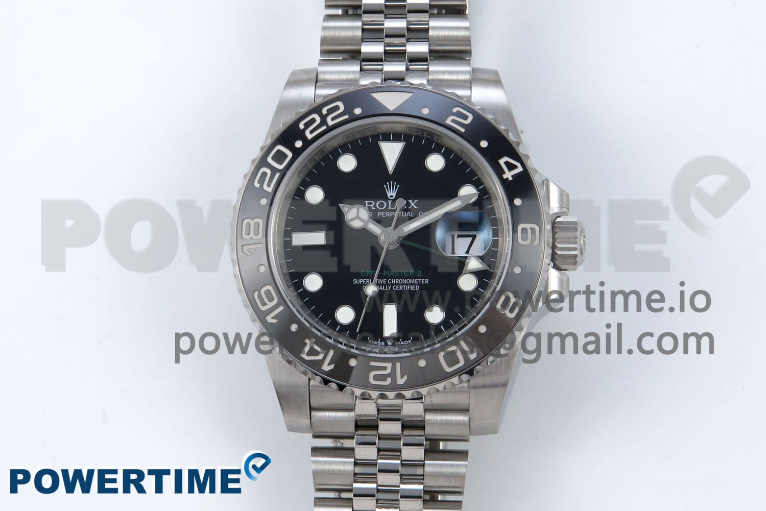 GMT-Master II 126710 GRNR Black/Gray Ceramic 904L Steel EWE 1:1 Best Edition on Jubilee Strap EWE3285 V5 - Image 1
