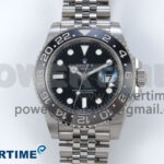 GMT-Master II 126710 GRNR Black/Gray Ceramic 904L Steel EWE 1:1 Best Edition on Jubilee Strap EWE3285 V5