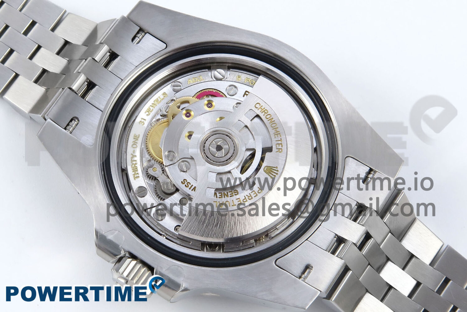 GMT-Master II 126710 GRNR Black/Gray Ceramic 904L Steel EWE 1:1 Best Edition on Jubilee Strap EWE3285 V5 - Image 9