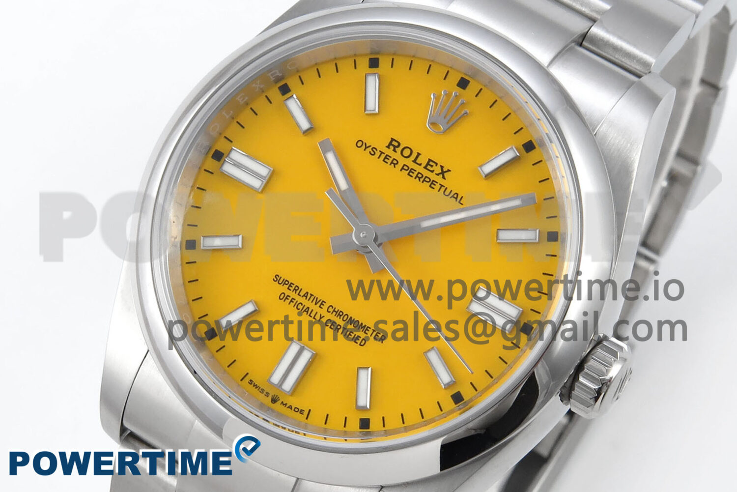 Oyster Perpetual 126000 36mm EWEF 1:1 Best Edition 904L Steel Yellow Dial A3230 - Image 3
