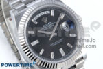 Day Date 40 SS 228239 Noob 1:1 Best Edition Black Crystal Dial on President Bracelet A2836 (Gain Weight) - Image 2