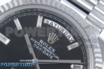 Day Date 40 SS 228239 Noob 1:1 Best Edition Black Crystal Dial on President Bracelet A2836 (Gain Weight) - Image 4