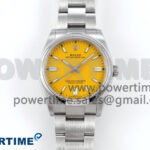 Oyster Perpetual 126000 36mm EWEF 1:1 Best Edition 904L Steel Yellow Dial A3230
