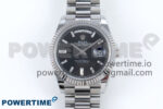 Day Date 40 SS 228239 Noob 1:1 Best Edition Black Crystal Dial on President Bracelet A2836 (Gain Weight)