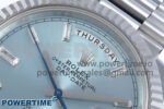 Day Date 40 SS 228239 Noob 1:1 Best Edition Ice Blue Crystal Dial on President Bracelet A2836 (Gain Weight) - Image 4