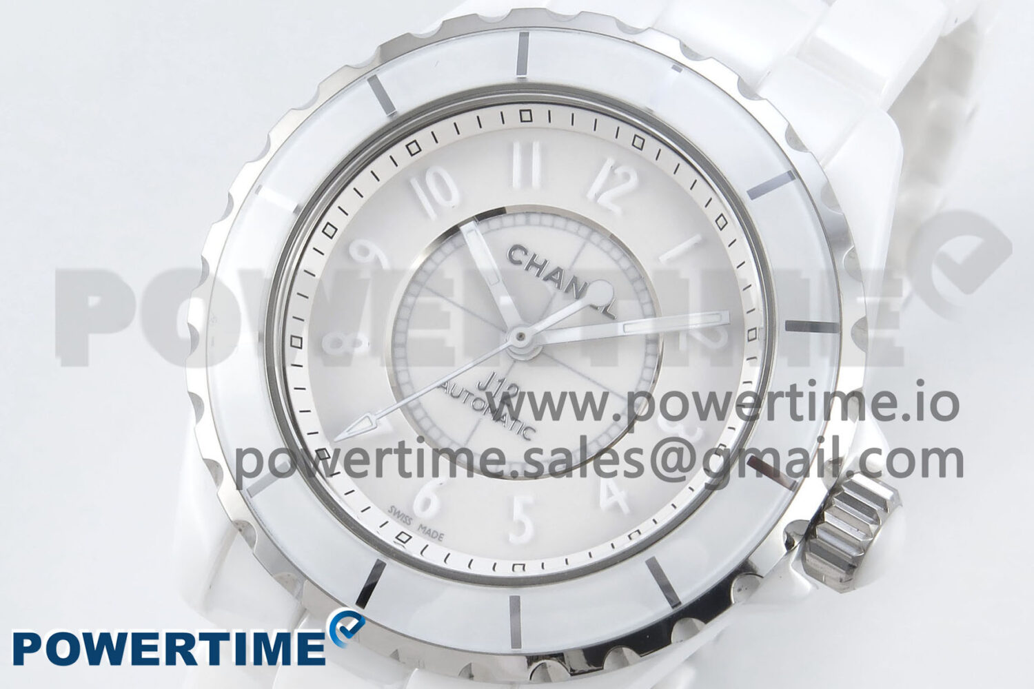 J13 38mm White Ceramic HTF 1:1 Best Edition White Dial Numbers Makers on Bracelet A2892 - Image 3