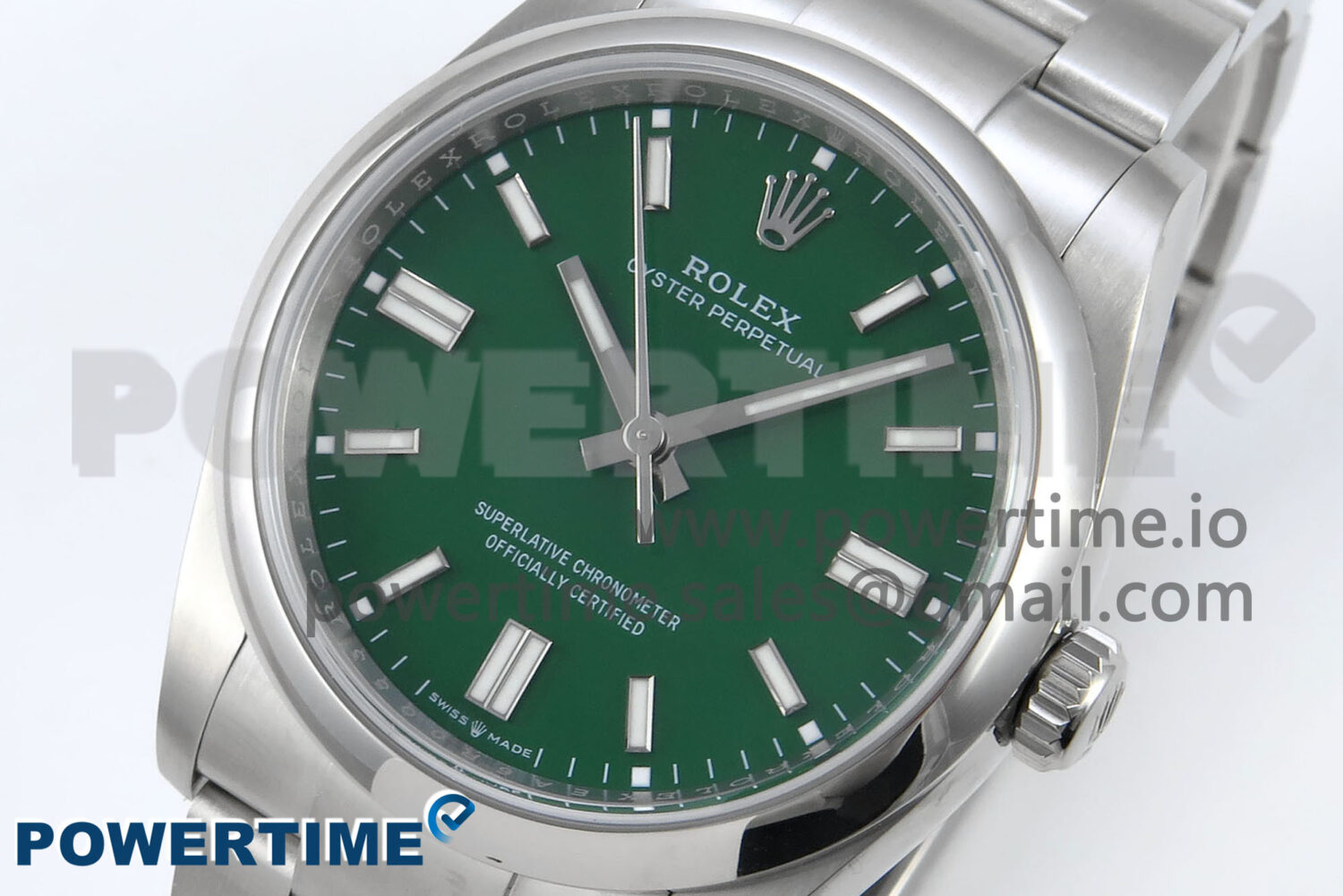 Oyster Perpetual 124300 41mm EWEF Best Edition 904L Steel Green Dial A3230 - Image 3