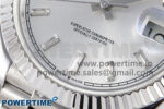 Day Date 40 SS 228239 KF 1:1 Best Edition Silver Crystal Dial on President Bracelet VR3255 (Gain Weight) - Image 5