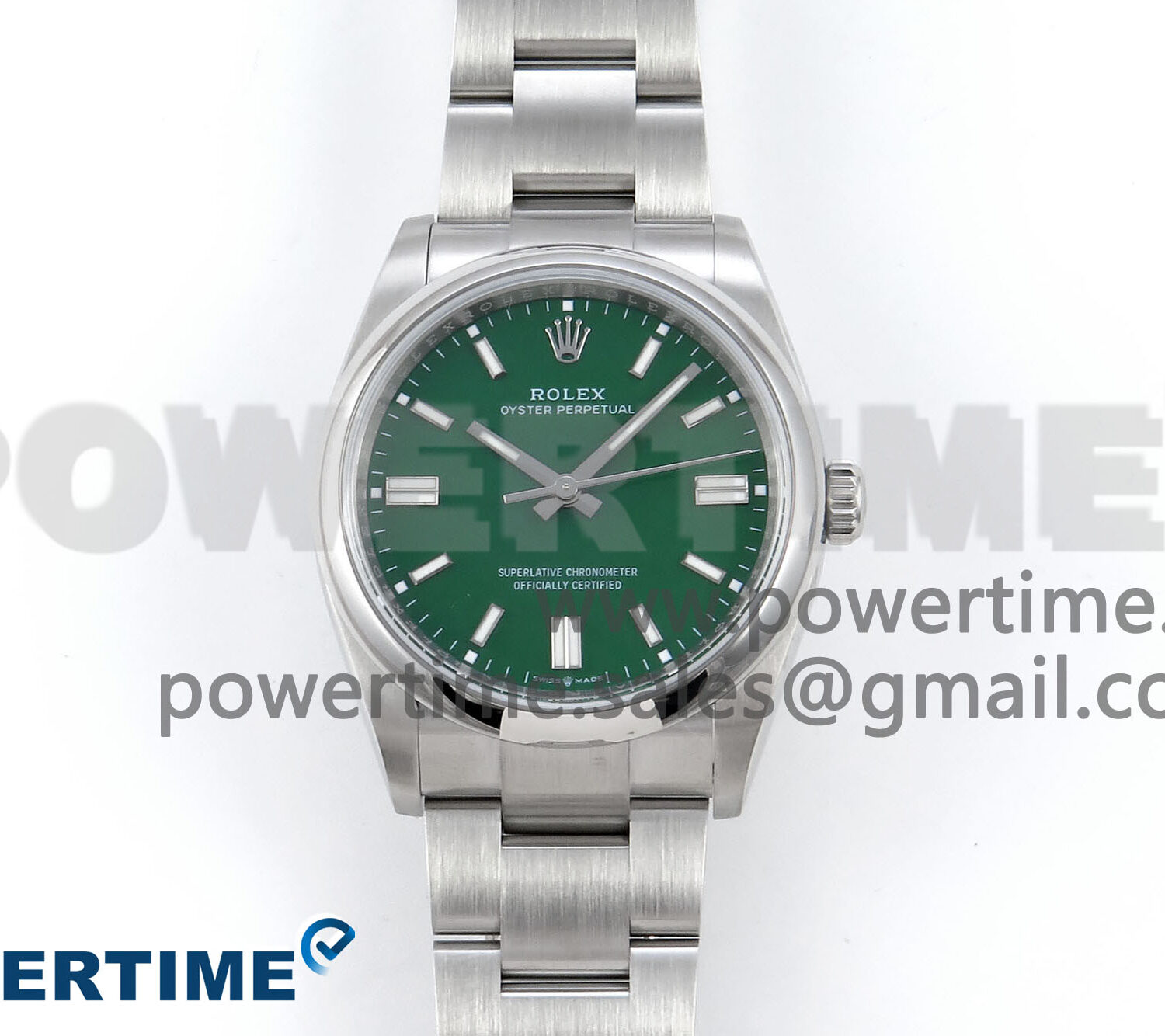 Oyster Perpetual 124300 41mm EWEF Best Edition 904L Steel Green Dial A3230