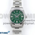 Oyster Perpetual 124300 41mm EWEF Best Edition 904L Steel Green Dial A3230