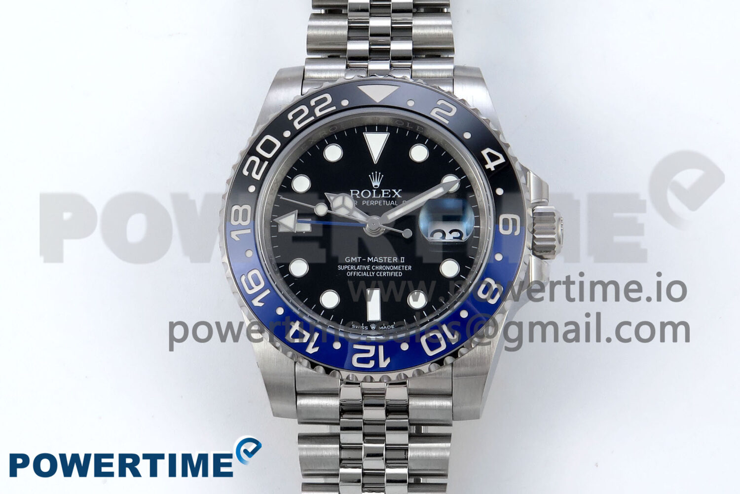 GMT-Master II 126710 BLNR Black/Blue Ceramic 904L Steel EWE 1:1 Best Edition on Jubilee Strap EWE3285 V5 - Image 1