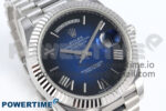 Day Date 40 SS 228239 KF 1:1 Best Edition Blue Ombre Dial on President Bracelet VR3255 (Gain Weight) - Image 2