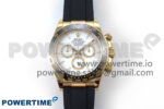 Daytona 126518 Clean YG 1:1 Best Edition White Dial on Oysterflex Rubber Strap SH4131