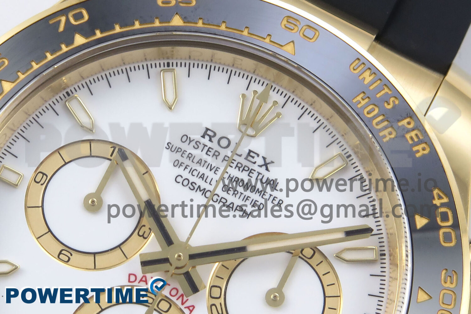 Daytona 126518 Clean YG 1:1 Best Edition White Dial on Oysterflex Rubber Strap SH4131 - Image 4