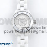 J13 33mm White Ceramic HTF 1:1 Best Edition White Dial Numbers Makers on Bracelet Swiss Quartz