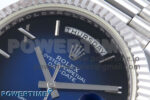 Day Date 40 SS 228239 KF 1:1 Best Edition Blue Ombre Dial on President Bracelet VR3255 (Gain Weight) - Image 4
