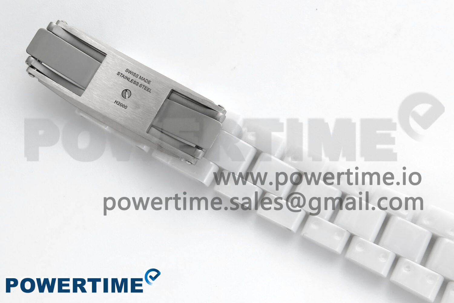 J13 33mm White Ceramic HTF 1:1 Best Edition White/Blue Dial on Bracelet Swiss Quartz - Image 13