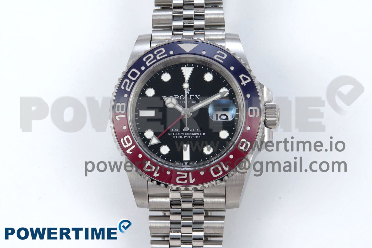 GMT-Master II 126710 BLRO Red/Blue Ceramic 904L Steel EWE 1:1 Best Edition on Jubilee Strap EWE3285 V5 - Image 1