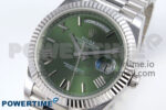 Day Date 40 SS 228239 KF 1:1 Best Edition Green Roman Dial on President Bracelet VR3255 (Gain Weight) - Image 3