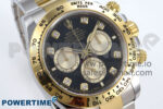 Daytona 126503 Clean 1:1 Best Edition 904L Black/YG Diamond Dial on SS/YG Bracelet SH4131 - Image 2
